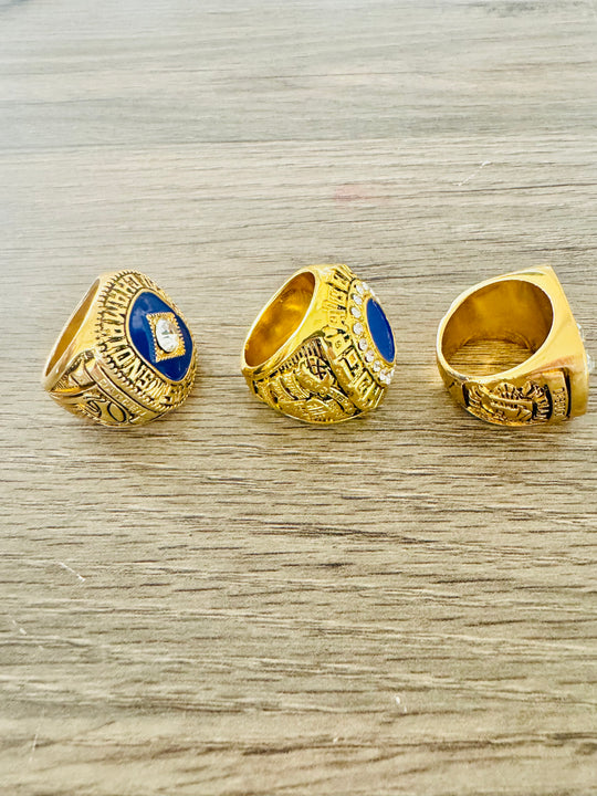 1970 & 1972 & 1973 Indiana Pacers ABA World Championship Replica Ring Set, US SHIP - EB Sports Championship Rings