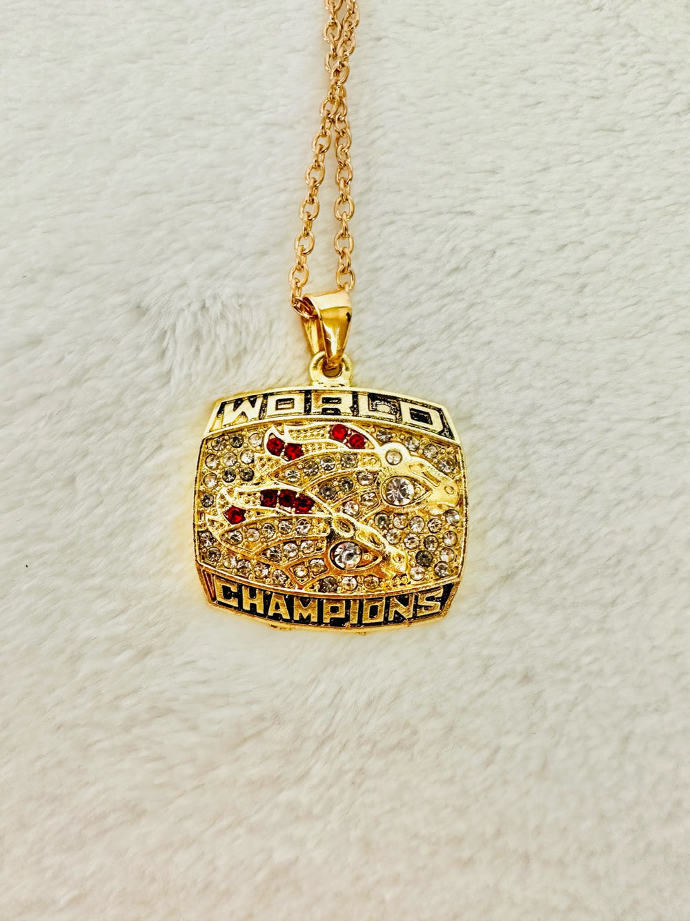 1998 Denver Broncos Super Bowl Pendant - EB Sports Championship Rings