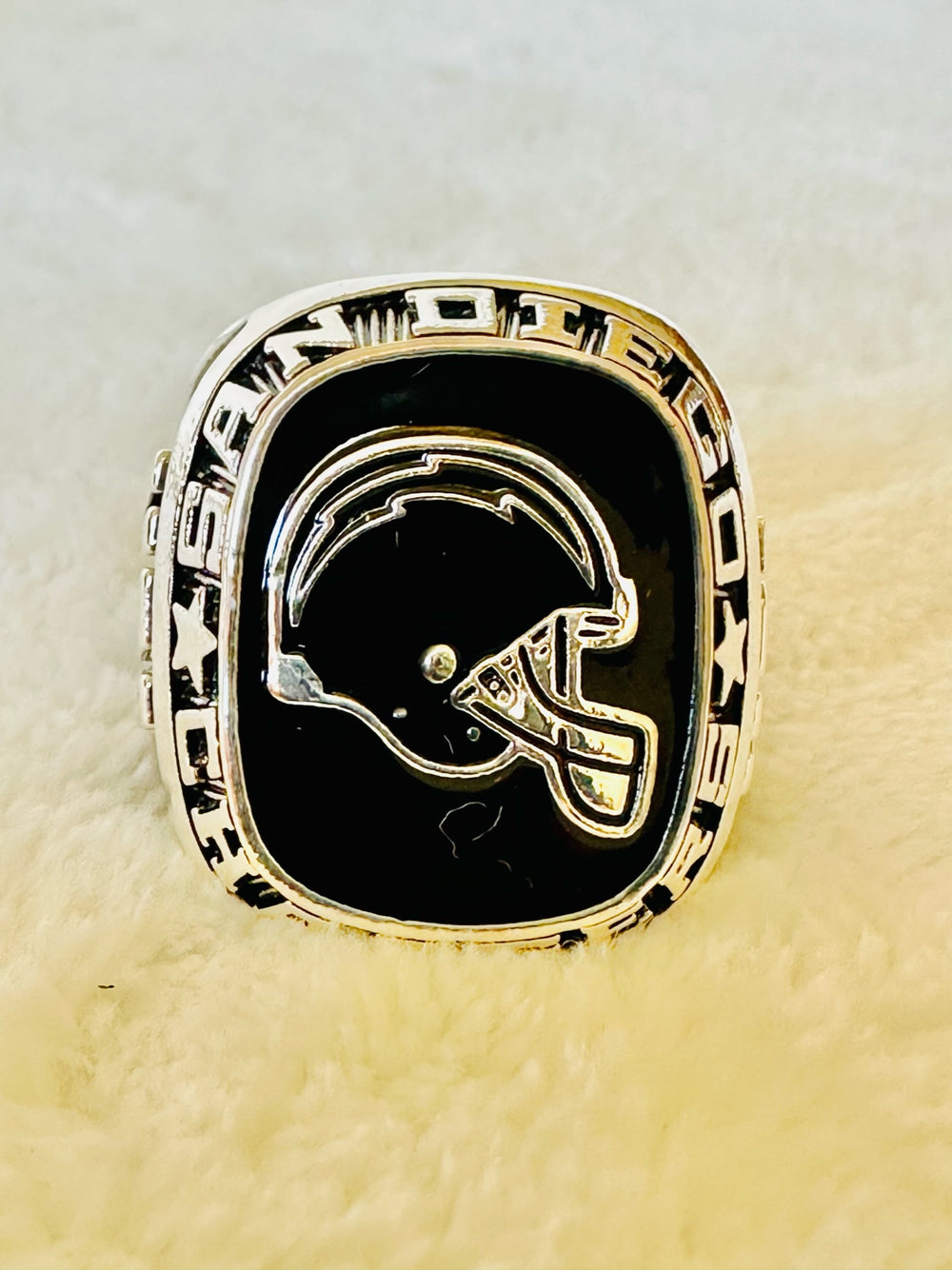 San Diego Chargers Classic Balfour Silver Ring W Box, US SHIP NFL - EBSports Championship Rings