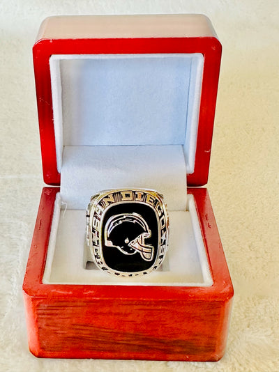 San Diego Chargers Classic Balfour Silver Ring W Box, US SHIP NFL - EBSports Championship Rings