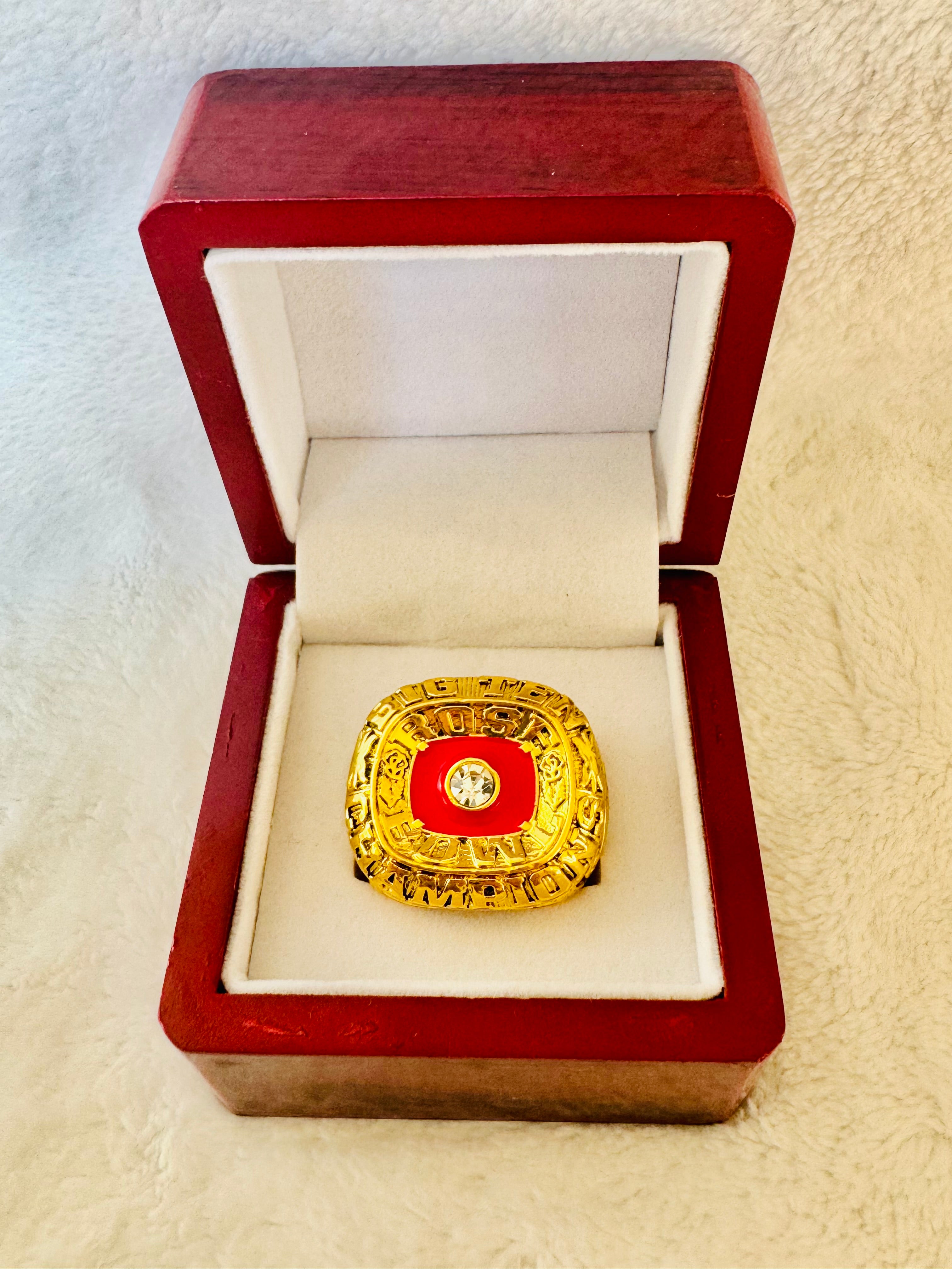 Miami Hurricanes 1984 National Champions (McConville) Championship Ring & Box - EB Sports Championship Rings