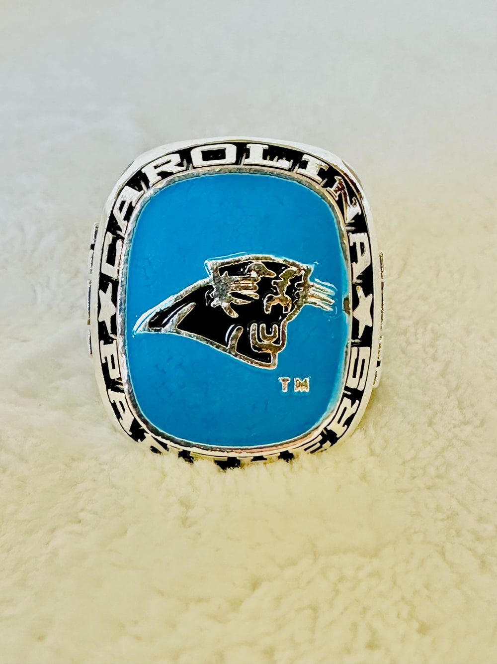 Carolina Panthers Classic Silver Balfour Ring W Box- US SHIP - EBSports Championship Rings