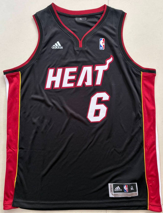 Lebron James # 6 Miami Heat Adidas Stitched Jersey, Carry L and XL Rare