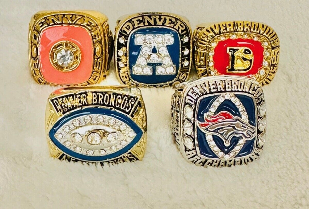 Denver Broncos AFC Championship Ring Set with box, US SHIP