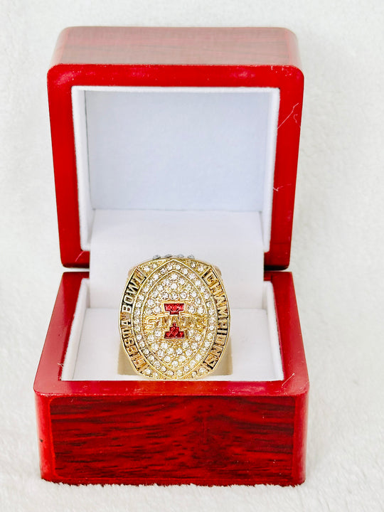 2020 Iowa State Fiesta Bowl Championship ring W Box - EB Sports Championship Rings