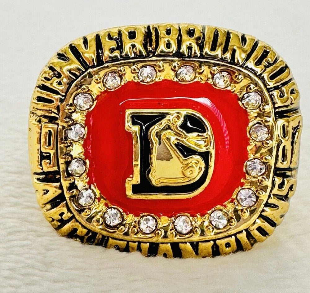 1987 Denver Broncos AFC Championship Ring with box, US SHIP
