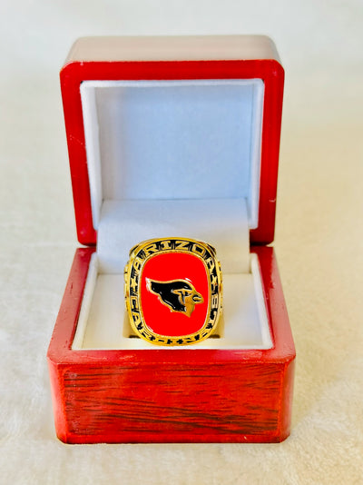 Arizona Cardinals Classic Balfour Gold Ring W Box, US SHIP - EBSports Championship Rings