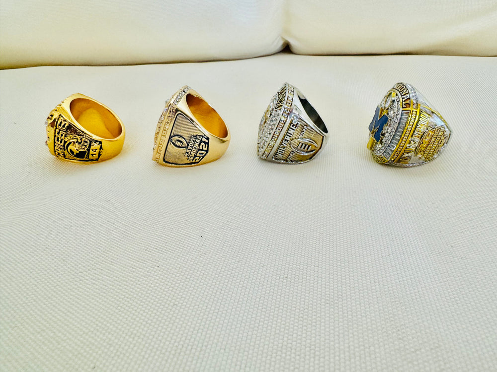 4 PCS Michigan Wolverines Championship Ring, US SHIP 1997/2021/2022/2024 National Championship - EB Sports Championship Rings