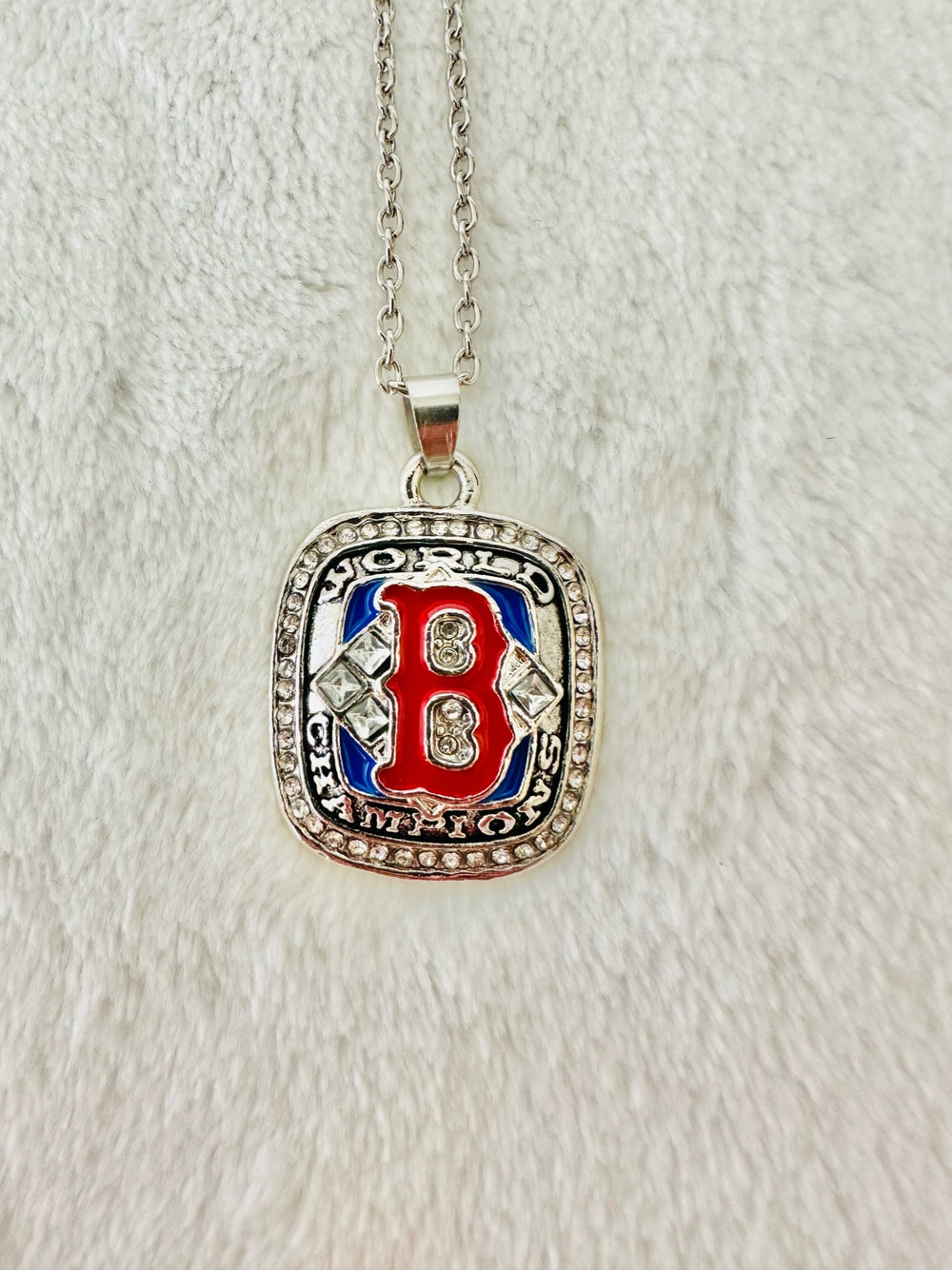 2004 Red Sox World Series Silver Championship Pendant - EB Sports Championship Rings