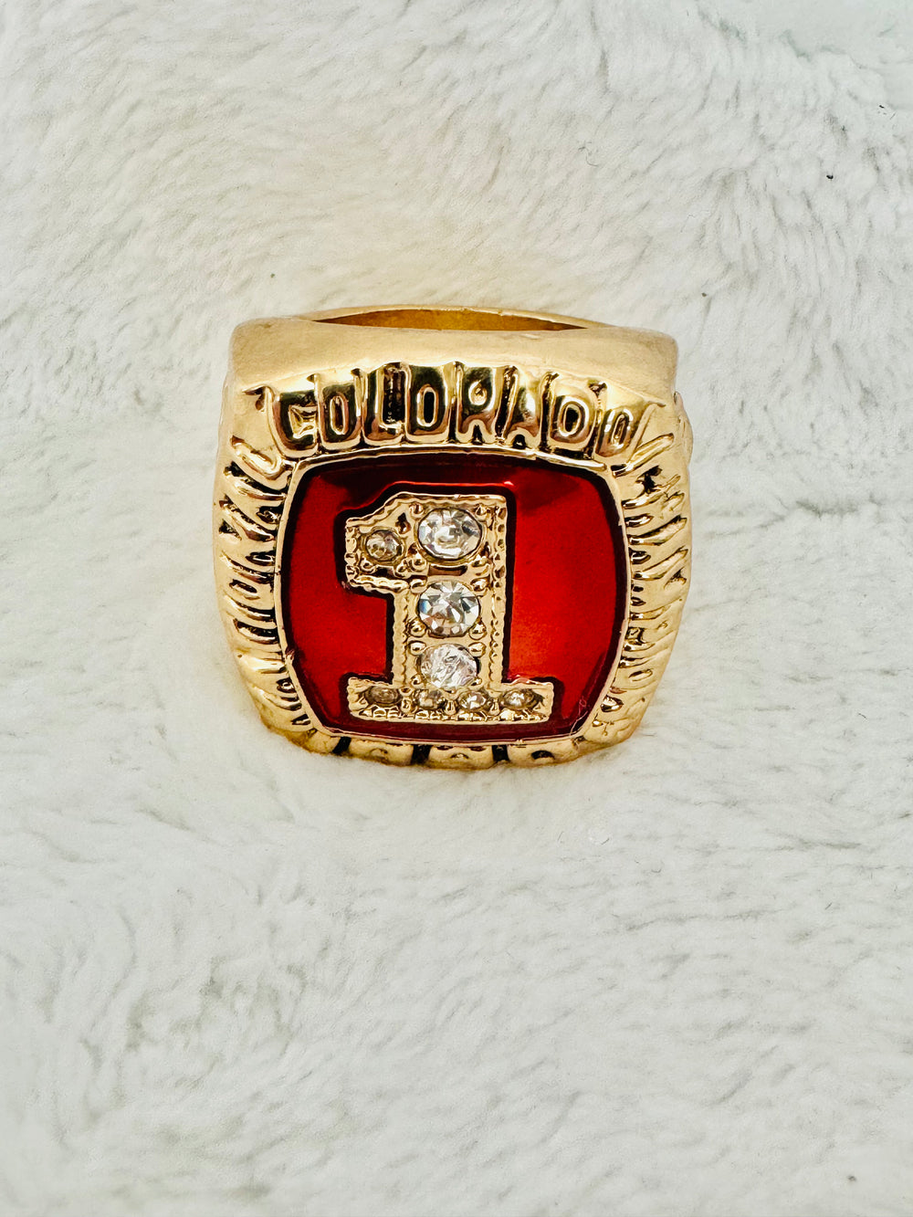 1990 Colorado Buffalos Championship Ring W Box, US SHIP - EB Sports Championship Rings