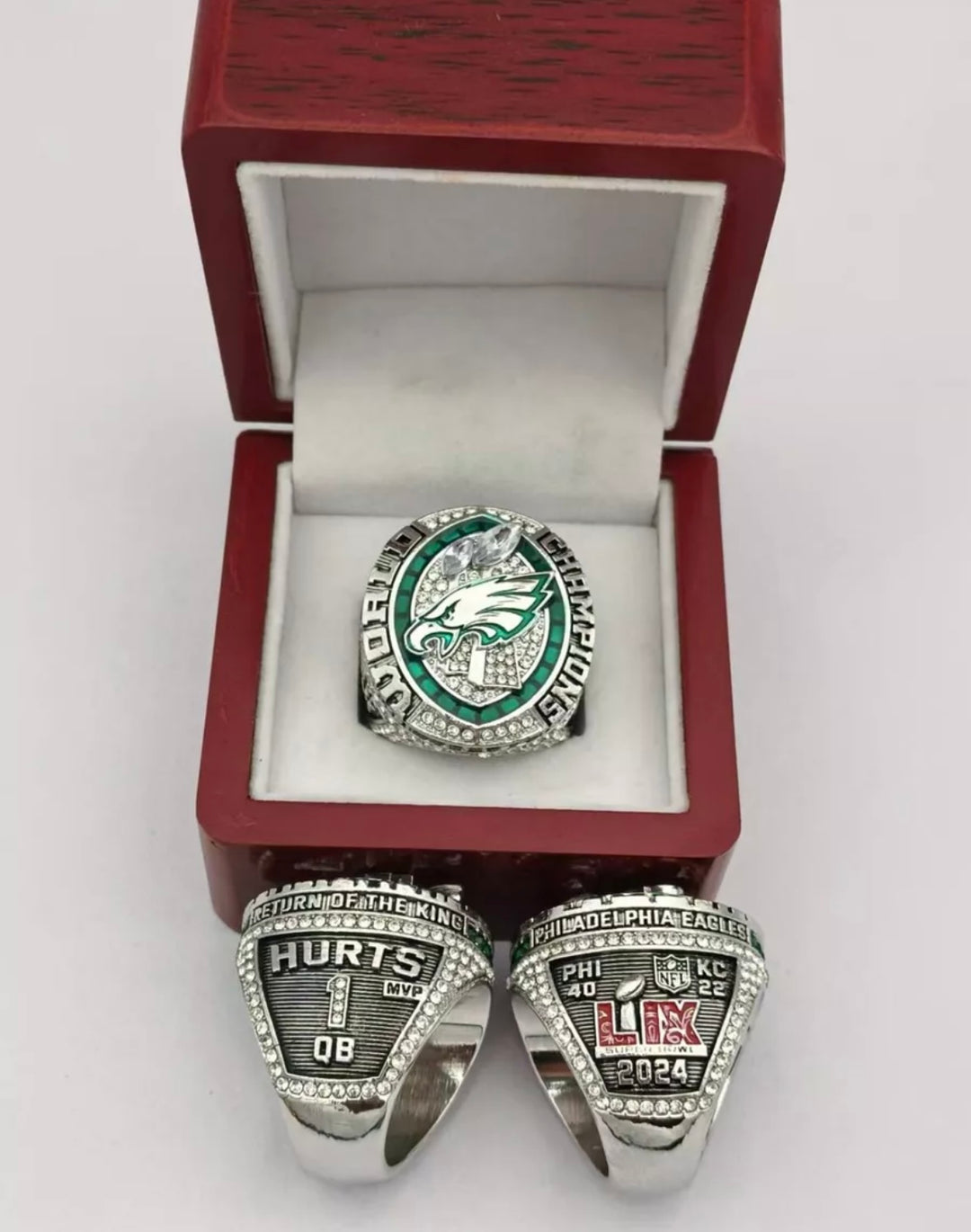 Pre Order Philadelphia Eagles 2024 Super Bowl Championship Ring with box, ships 1 March - EB Sports Championship Rings