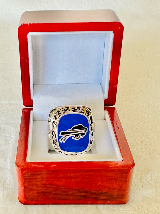 Buffalo Bills Classic Balfour Silver Ring W Box, US SHIP NFL - EBSports Championship Rings