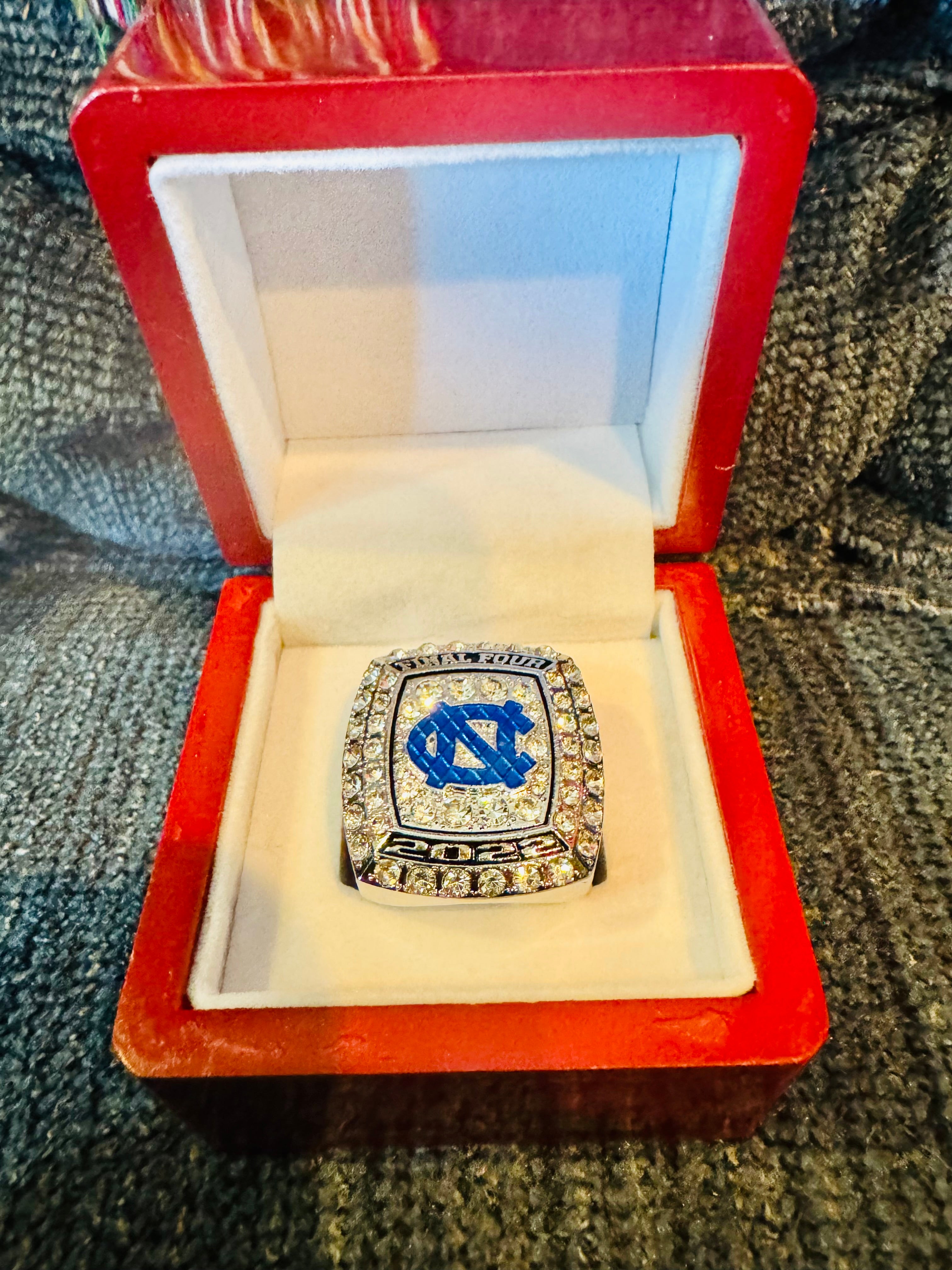 2022 North Carolina Tarheels NCAA final four Championship Ring with box, Rare, US Ship - EB Sports Championship Rings