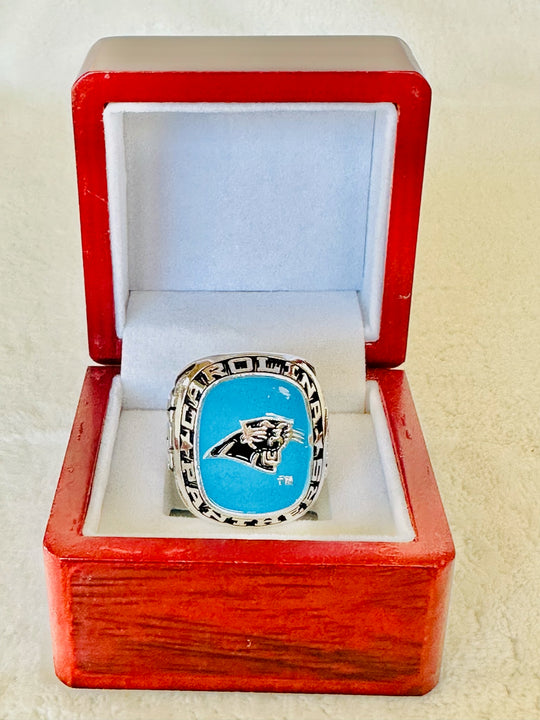 Carolina Panthers Classic Silver Balfour Ring W Box- US SHIP - EBSports Championship Rings