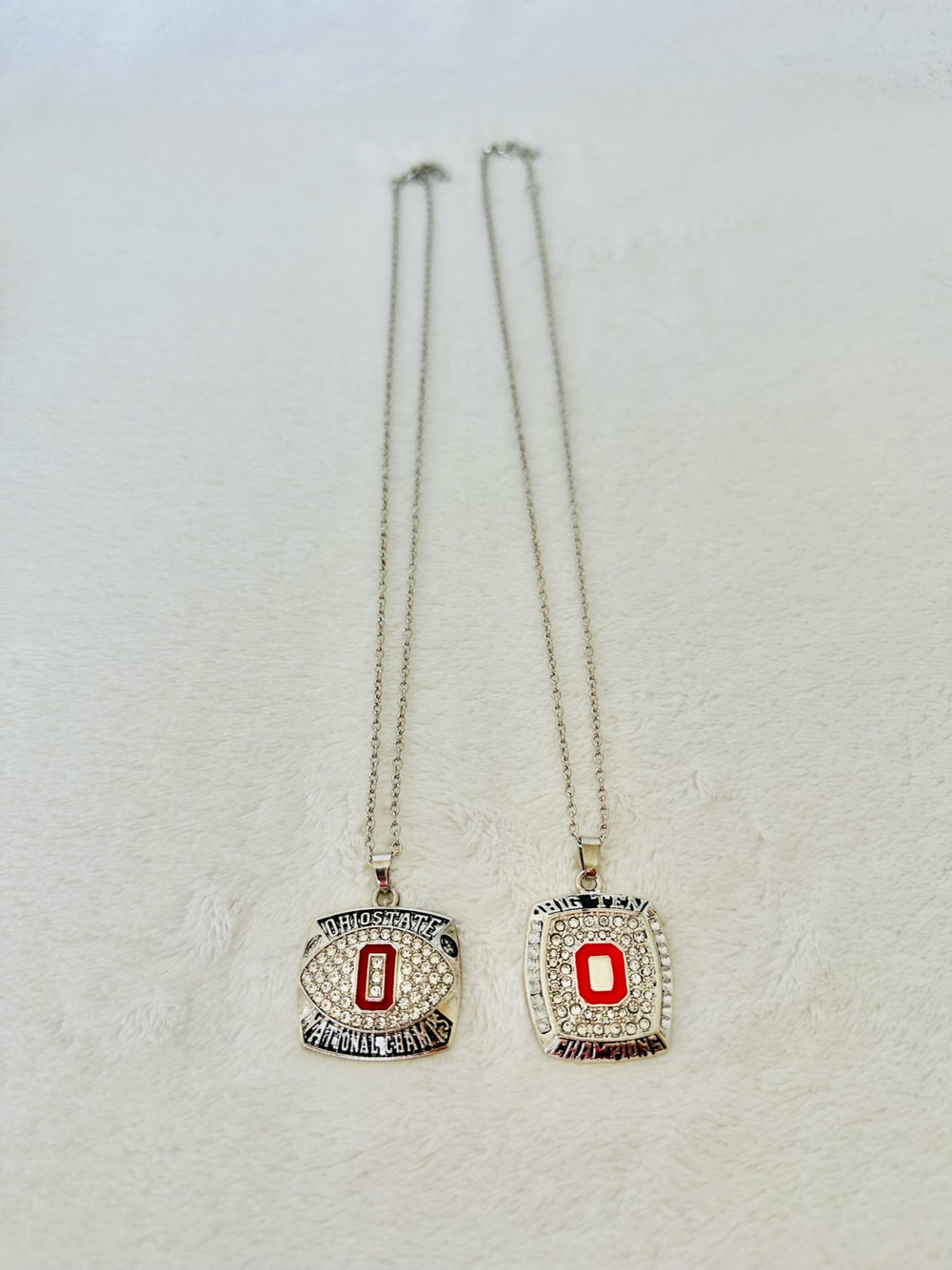 2 Ohio State NCAA Championship Pendant Set: 2002/2010 - EBSports Championship Rings