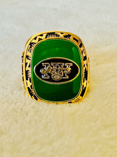 New York Jets Classic Balfour Gold Ring - EBSports Championship Rings