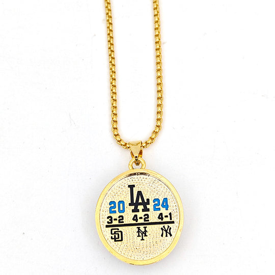 2024 LA Dodgers World Series Championship Pendant Necklace,  US SHIP