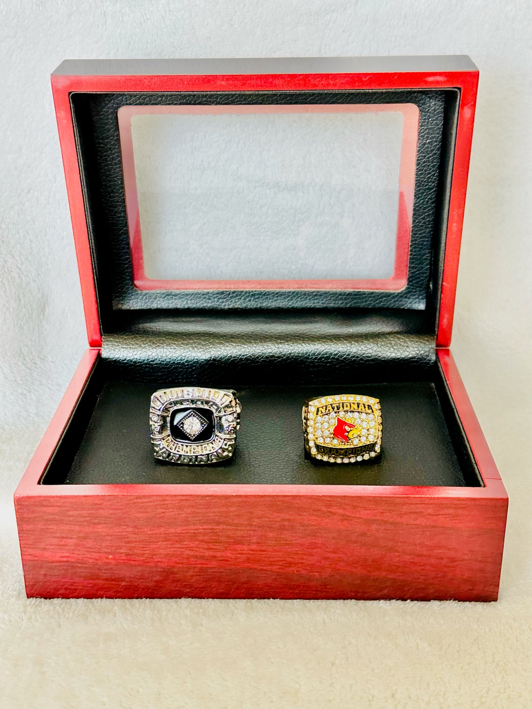 Louisville Cardinals College 1986/2013 Basketball Championship Ring Set W Box - EBSports Championship Rings