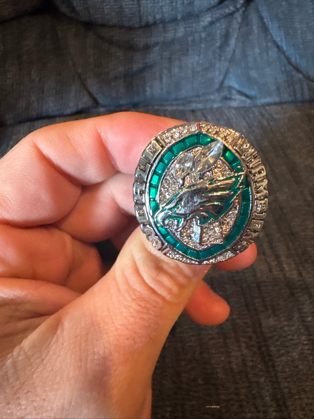 Philadelphia Eagles 2024 Super Bowl Championship Ring with box Barkley