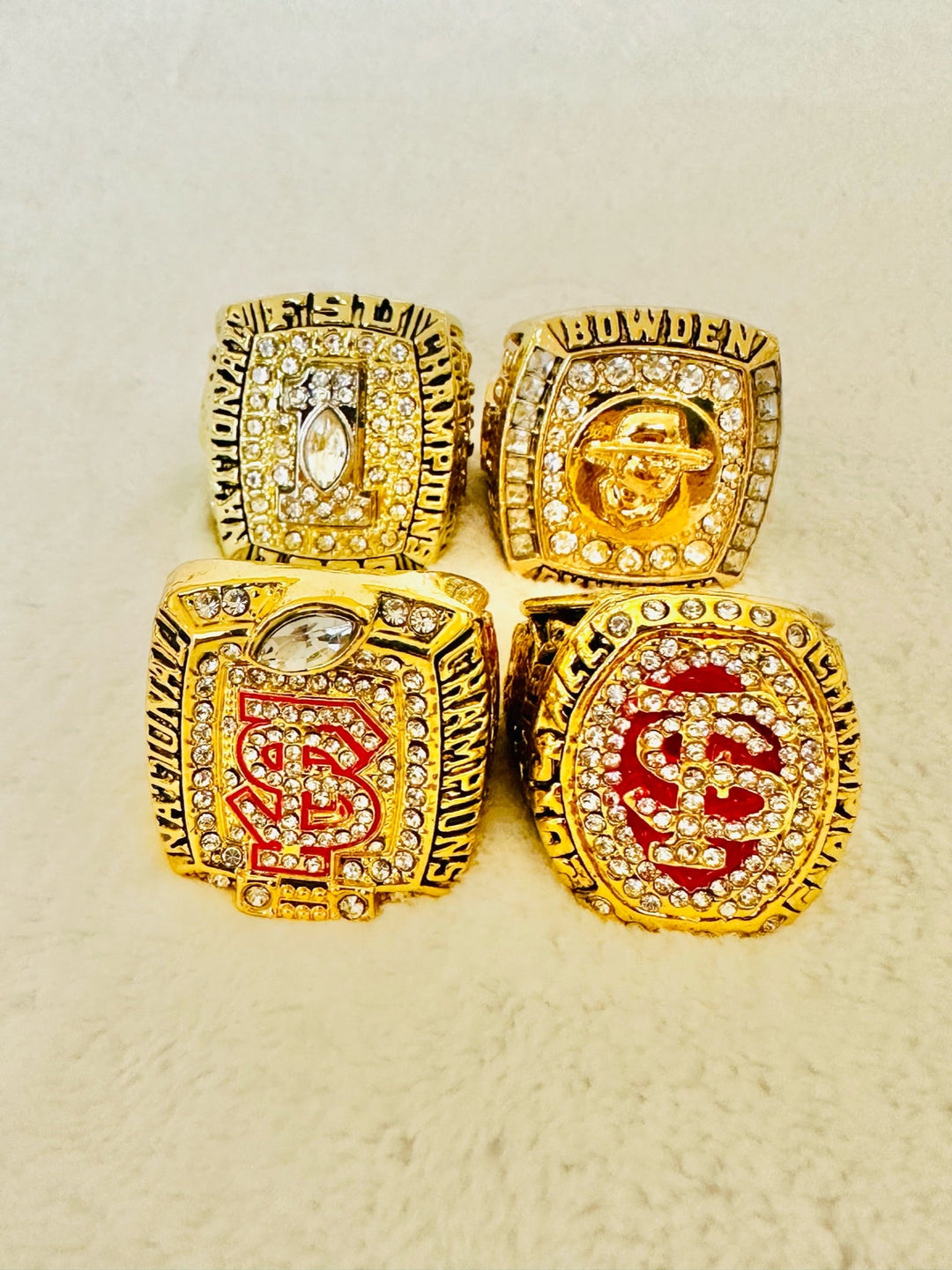 4 PCS Florida State Championship Ring Set 1993-2014 - EBSports Championship Rings