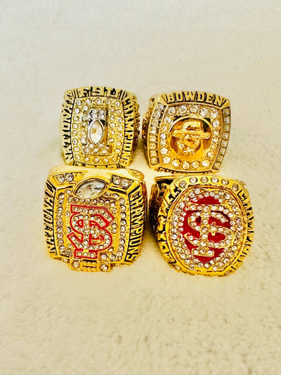 4 PCS Florida State Championship Ring Set 1993-2014 - EBSports Championship Rings