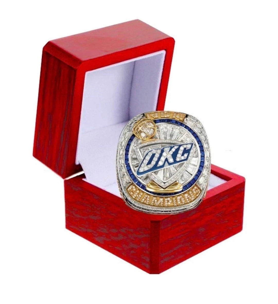 Oklahoma City Thunder 2025 limited edition championship ring with box, Alexander (SGA), US SHIP - EB Sports Championship Rings