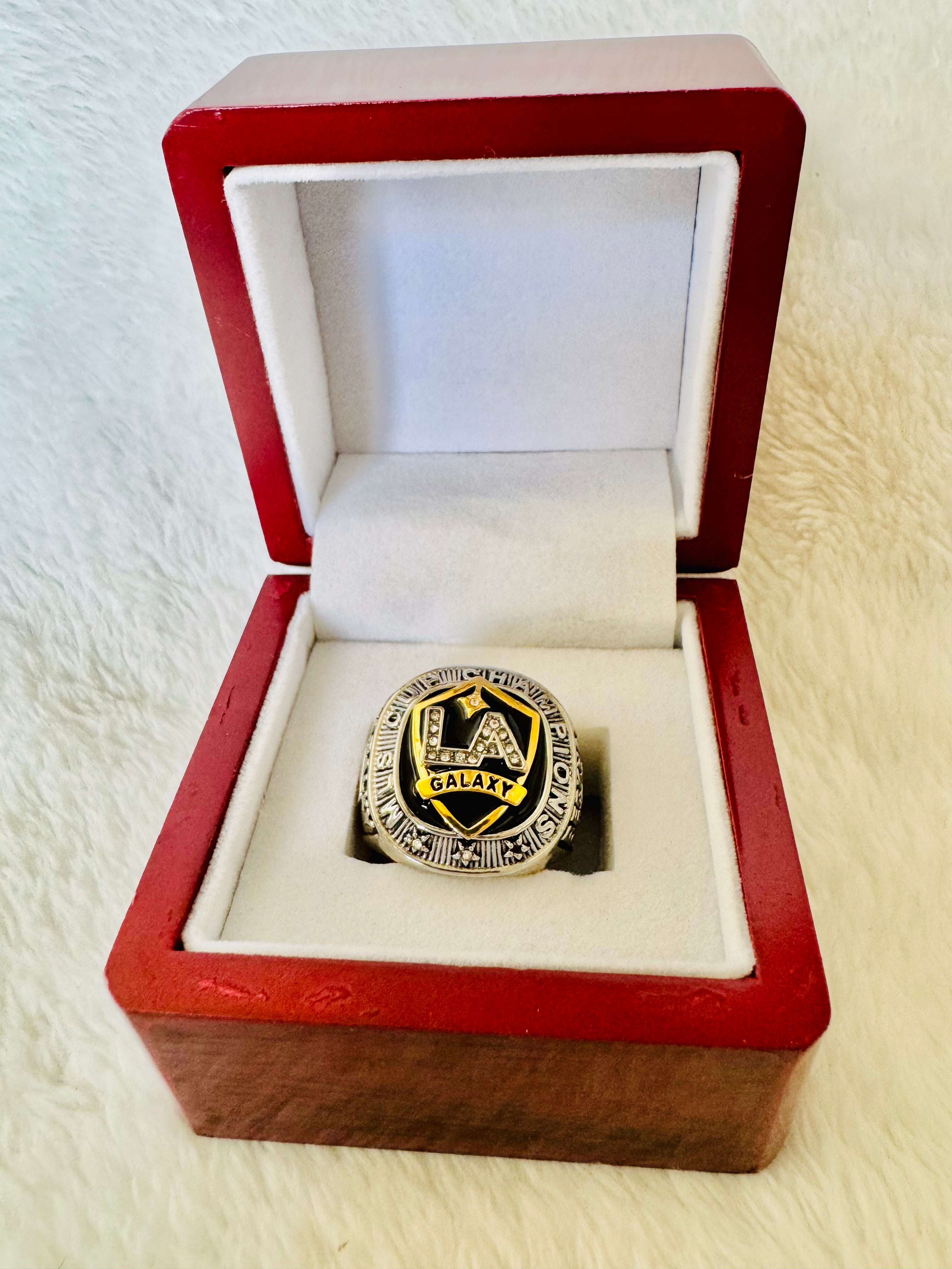 2011 MLS Cup LA Galaxy Championship Replica Ring Stadium Giveaway With Box - EB Sports Championship Rings