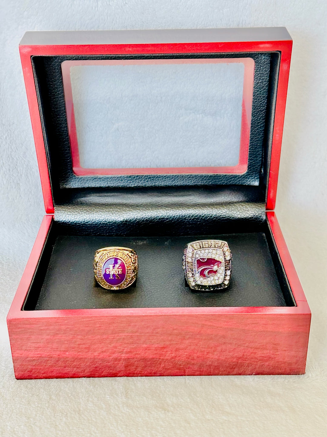 Kansas State Wildcats Big 12 Championship Ring Set with Box - EBSports Championship Rings