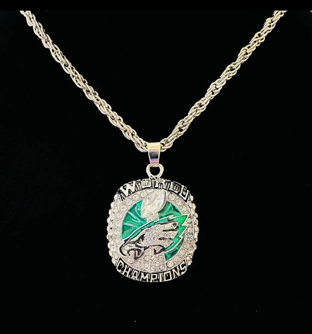Philadelphia Eagles 2017 SB Championship Pendant, USA Seller