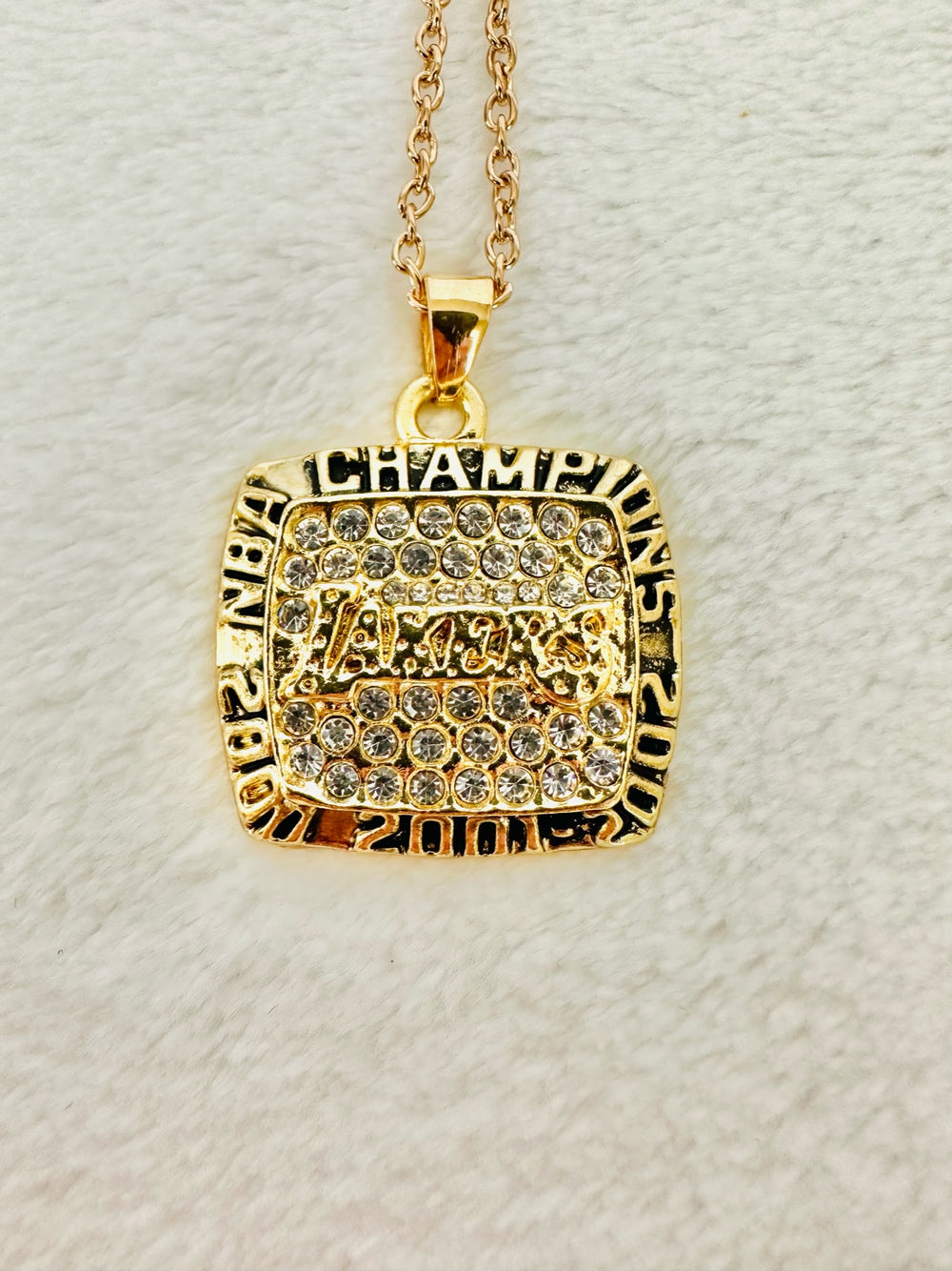 2000-2002 Los Angeles Lakers NBA Championship Pendant 3 peat - EB Sports Championship Rings