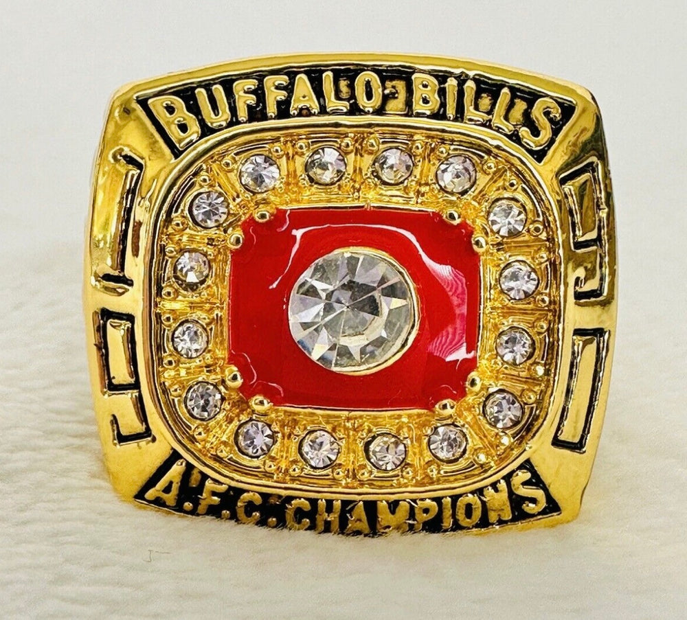 1990 Buffalo Bills AFC Championship Ring, US Ship - EB Sports Championship Rings