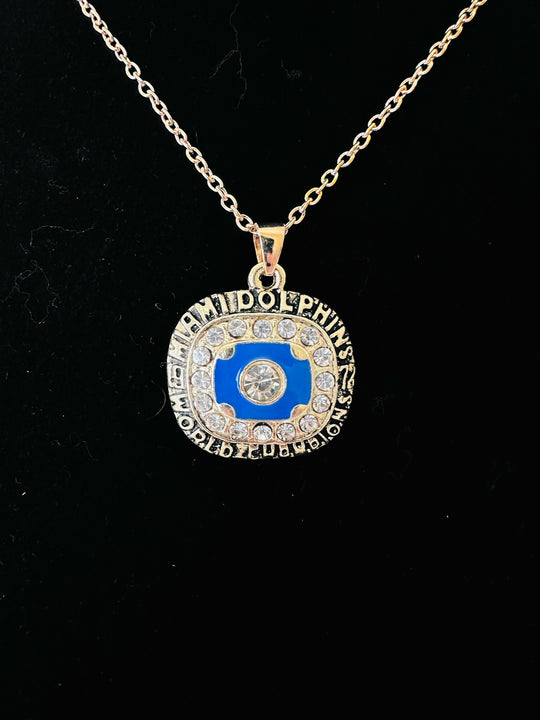 1972 Miami Dolphins Super Bowl Pendant - EB Sports Championship Rings