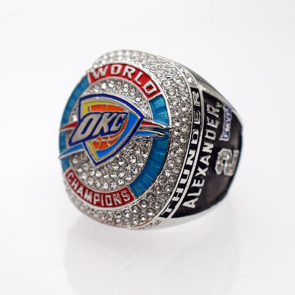 Oklahoma City Thunder 2025 championship ring with box, Alexander (SGA), US SHIP - EB Sports Championship Rings