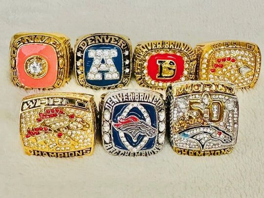 Denver Broncos Super Bowl Championship Ring Set with box, US SHIP