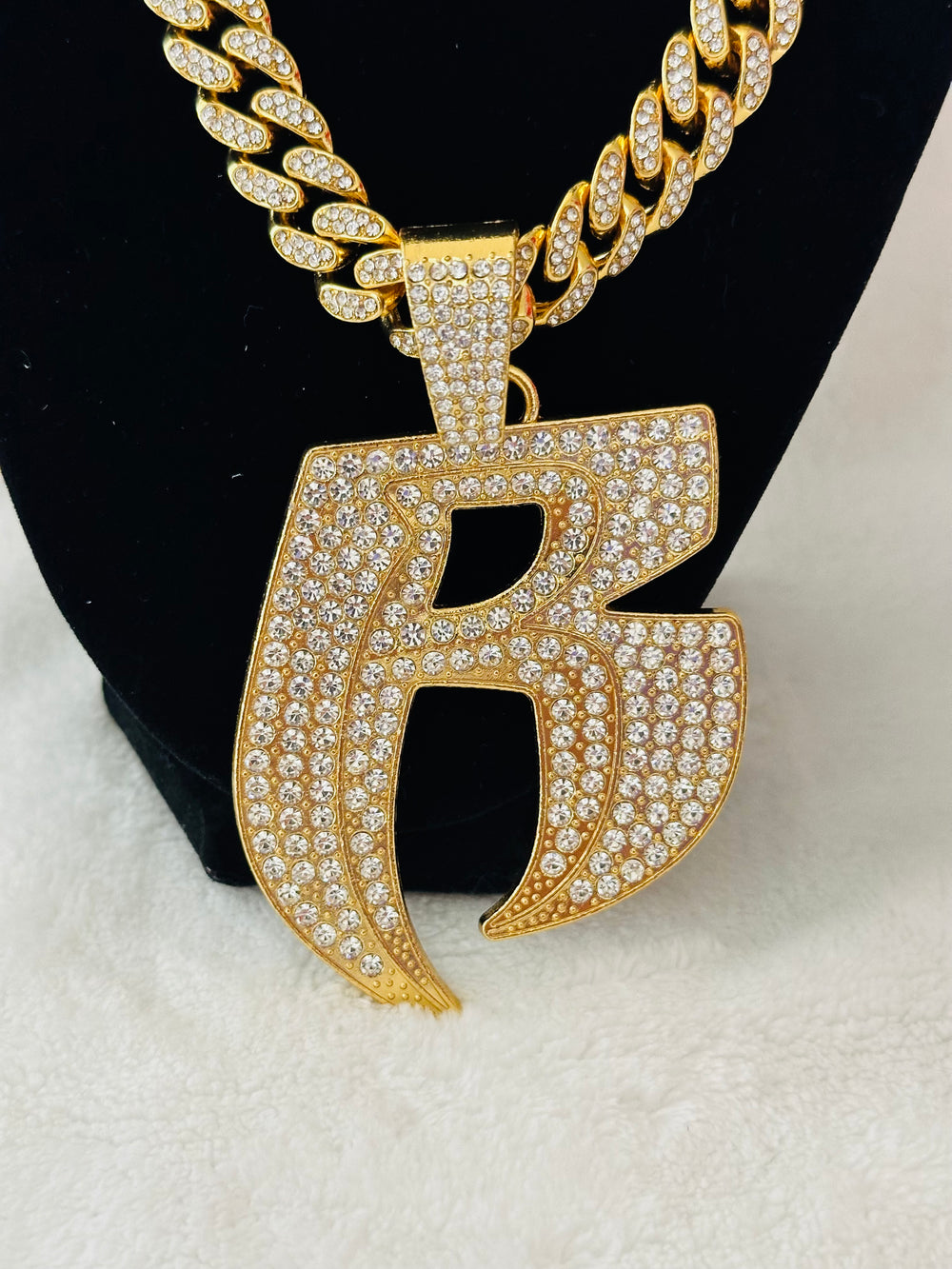 Ruff Ryder Gold Iced Cuban Chain 24, US SHIP - EB Sports Championship Rings