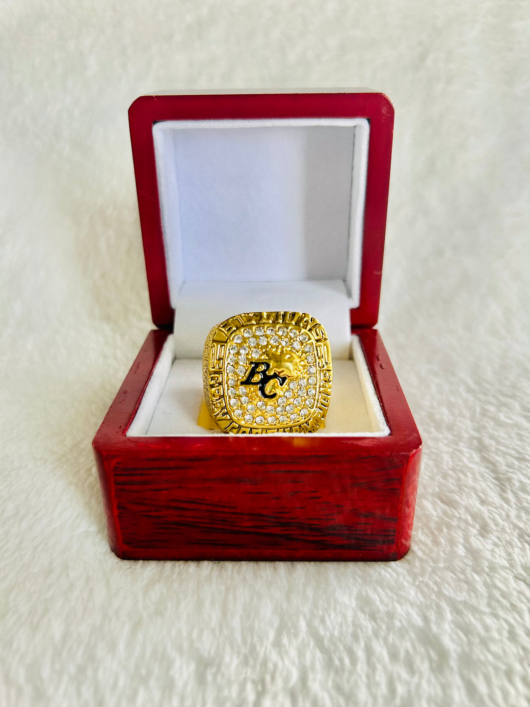 1994 BC Lions Grey Cup Championship Ring with box, Team Issued CFL Argos - EB Sports Championship Rings