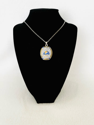 2021 LA Rams Super Bowl Necklace - EB Sports Championship Rings