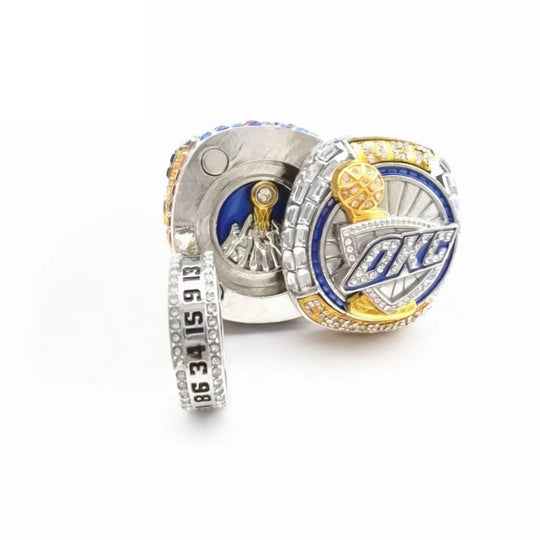 Oklahoma City Thunder 2025 championship ring, Alexander (SGA), US SHIP