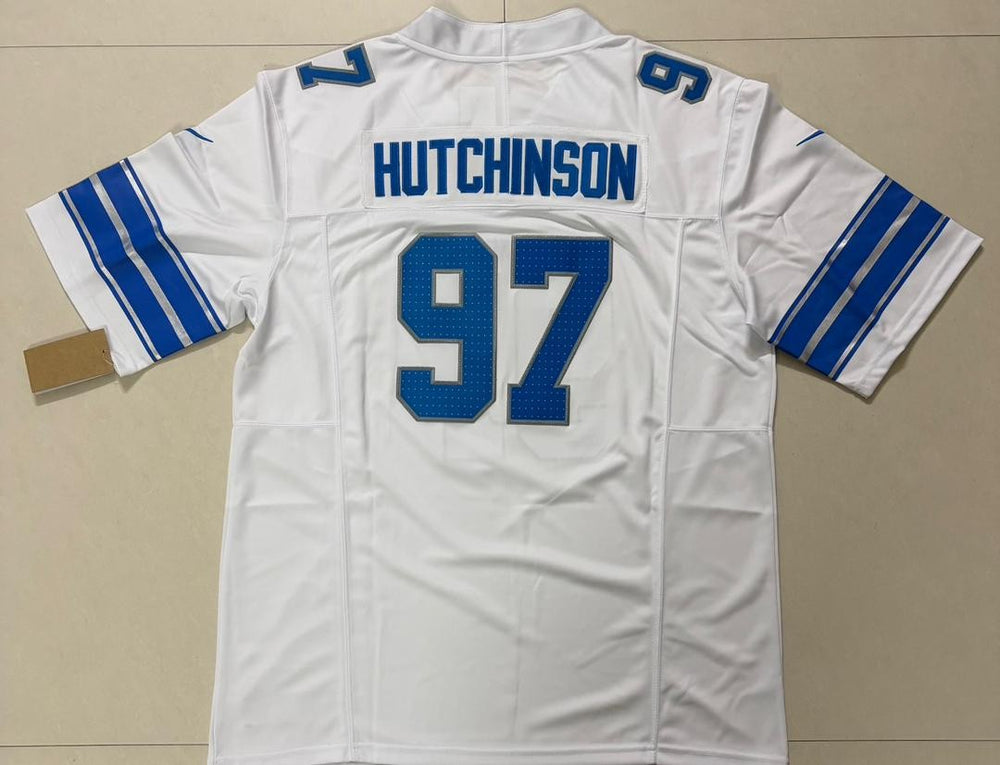 Aiden Hutchinson #97 Detroit Lions White Nike Stitched Jersey, Carry L and XL