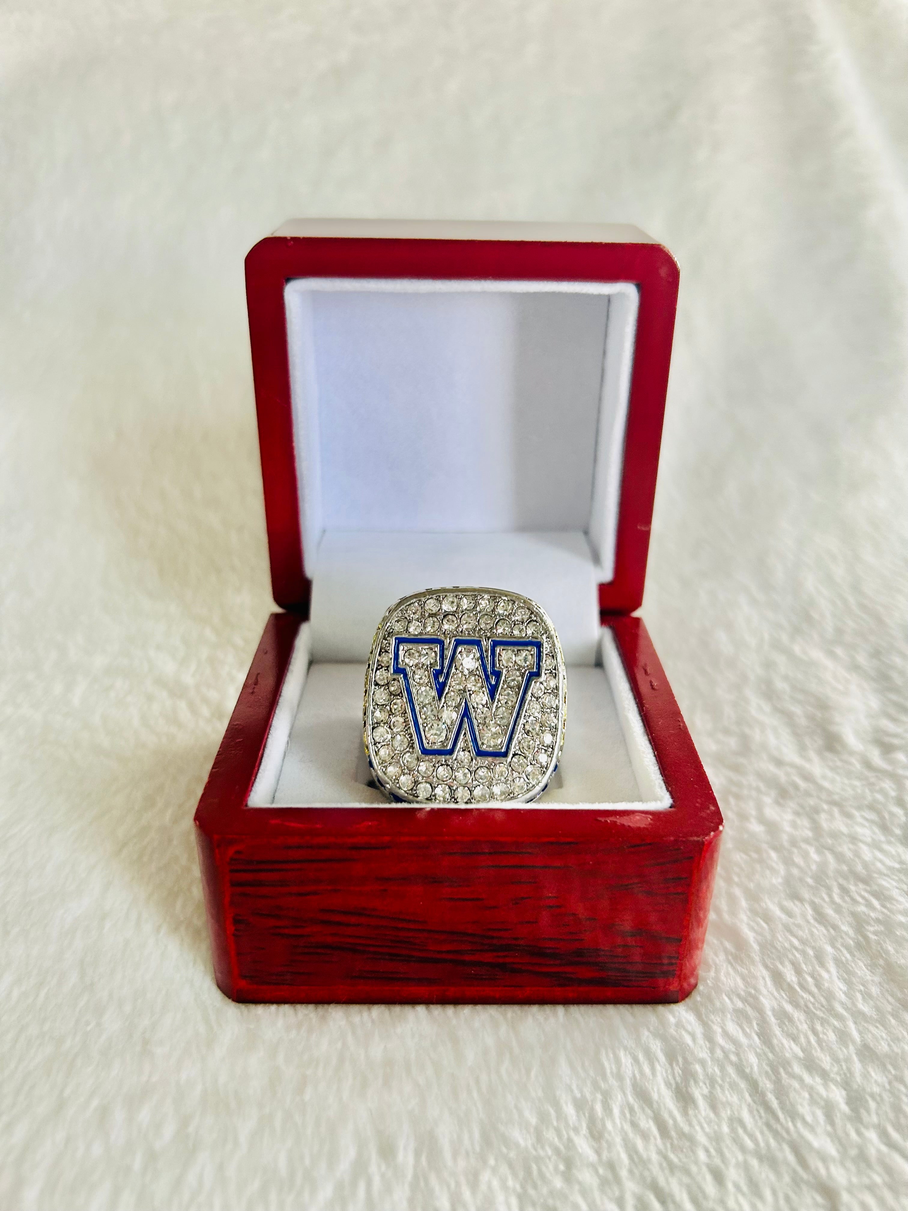 2019 Winnipeg Blue Bombers CFL Grey Cup Championship Ring With Box - EB Sports Championship Rings