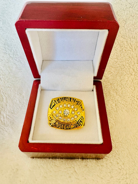 1998 Tulane Green Wave Liberty Bowl Championship Ring With Box, 12-0 - EB Sports Championship Rings