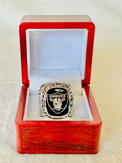 Oakland Raiders Classic Balfour Silver Ring W Box, US SHIP - EBSports Championship Rings