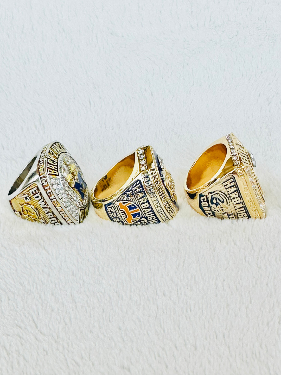 3 PCS Michigan Wolverines Big 10 Championship Ring Set, US SHIP 2021/2022/2023 - EB Sports Championship Rings