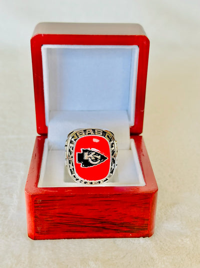 Kansas City Chiefs Classic Balfour Silver Ring W Box, US SHIP NFL - EBSports Championship Rings