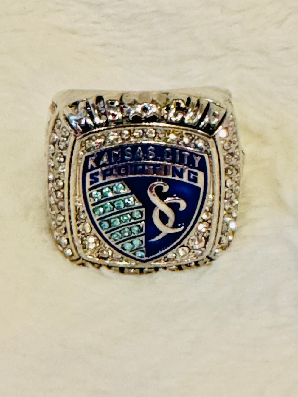 2013 MLS Cup Kansas City Sporting Championship Replica Ring, Stadium Giveaway - EB Sports Championship Rings
