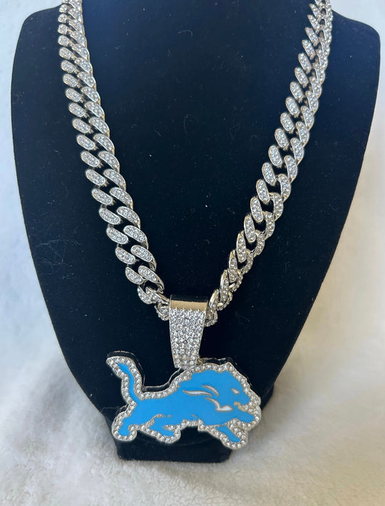 Detroit Lions Silver Team chain, 24 inch, US SHIP - EB Sports Championship Rings