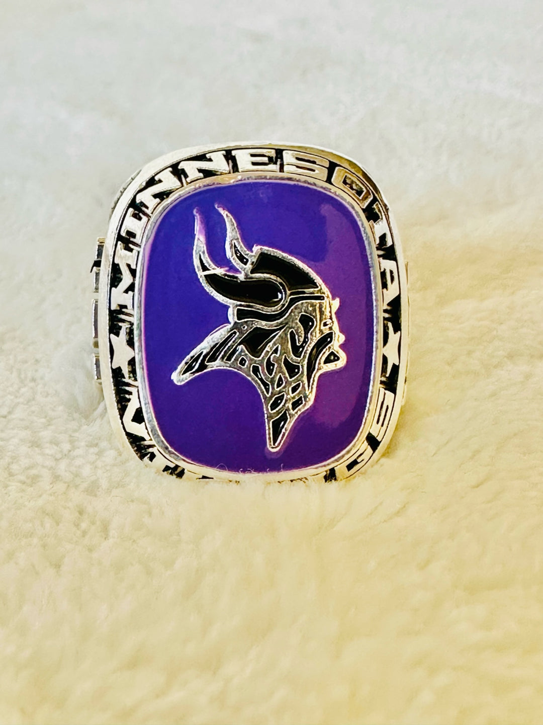 Minnesota Vikings Classic Balfour Silver Ring W Box, US SHIP - EBSports Championship Rings