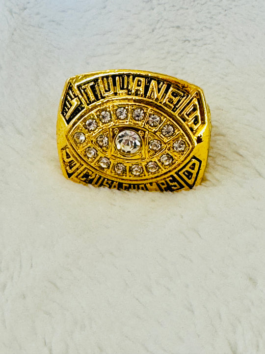 1998 Tulane Green Wave Liberty Bowl Championship Ring, 12-0 - EB Sports Championship Rings