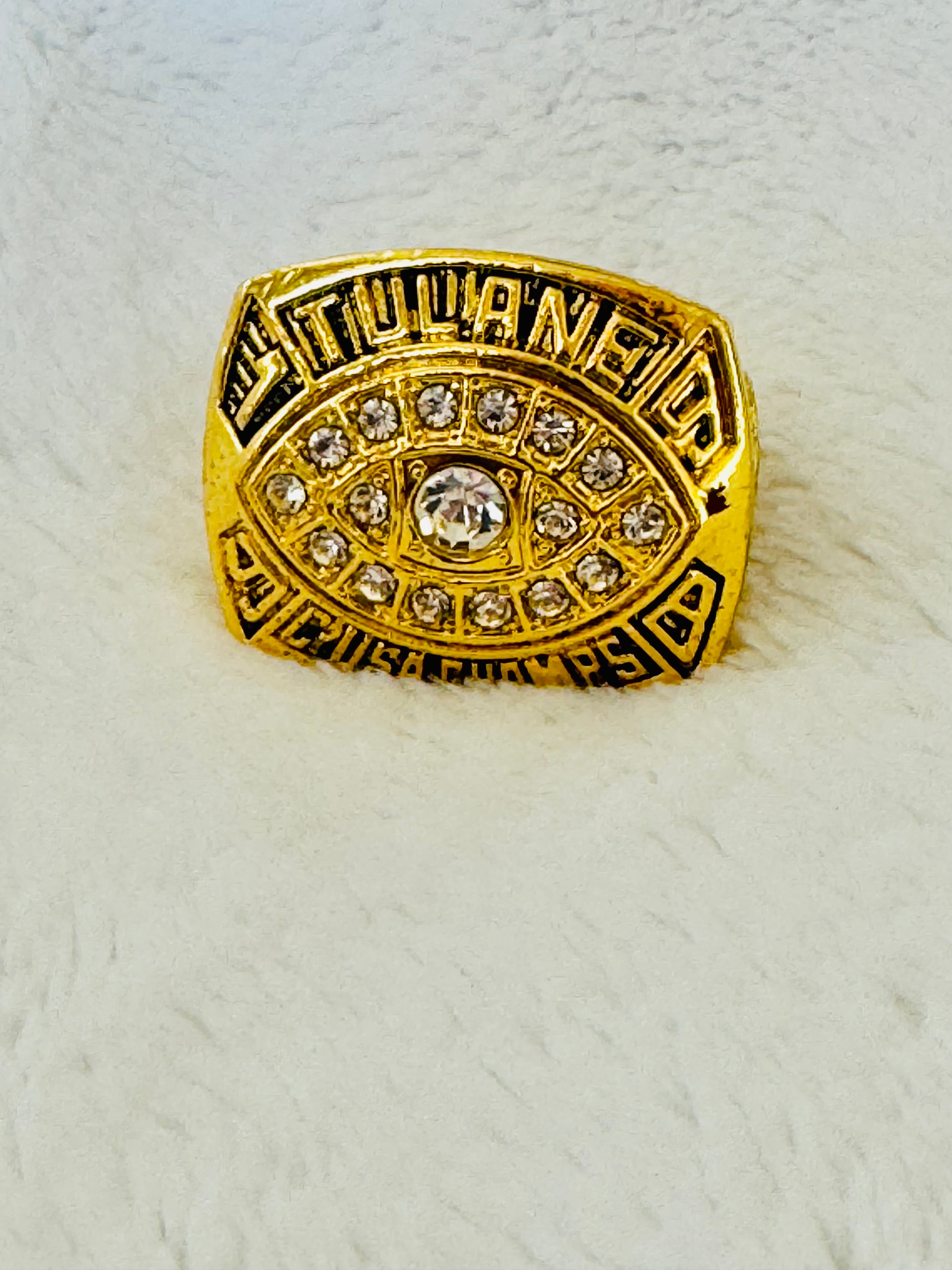 1998 Tulane Green Wave Liberty Bowl Championship Ring, 12-0 - EB Sports Championship Rings