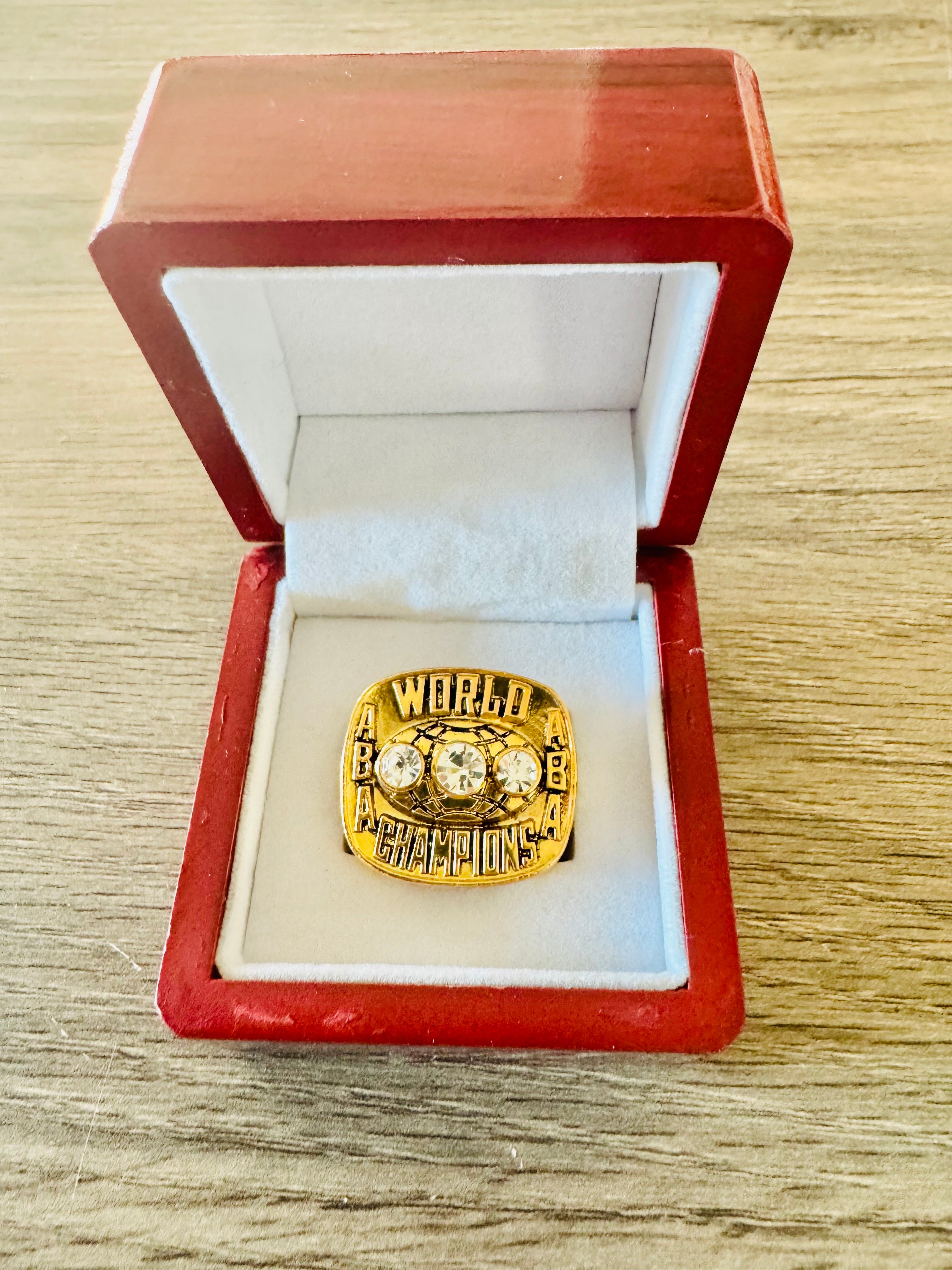 1973 Indiana Pacers ABA World Championship Replica Ring with box, US SHIP - EB Sports Championship Rings